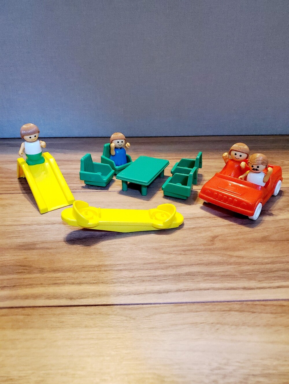 Vintage Playskool Lil Playmates Family Picnic Lot 1980's